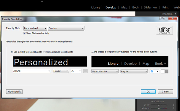 Add Your Logo to Lightroom