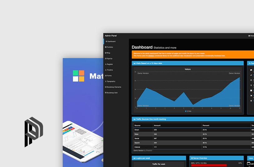 30+ Best Free Bootstrap Admin Templates