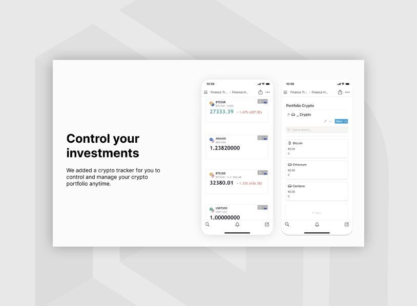 Finance & Crypto Tracker