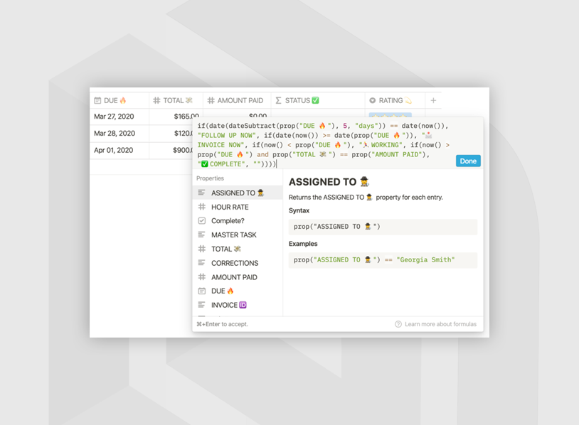 Red Gregory Notion Invoice Generator