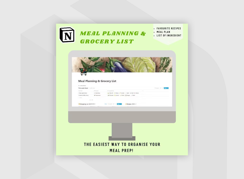 Meal Planning & Grocery List