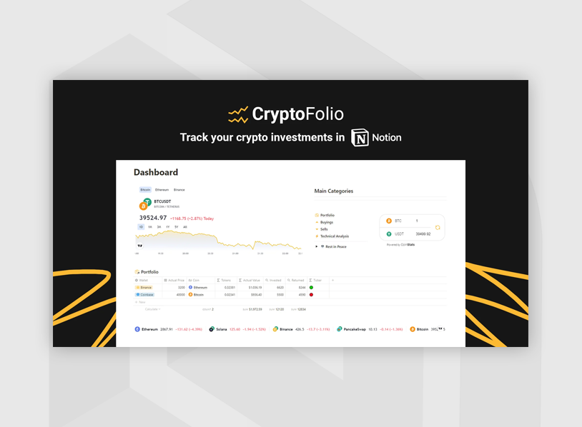 Notion Cryptofolio