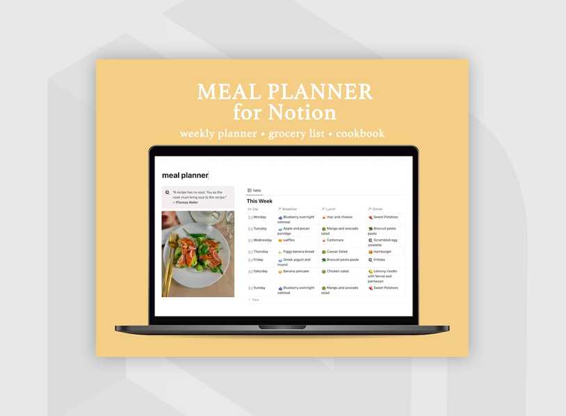 Meal Planner for Notion