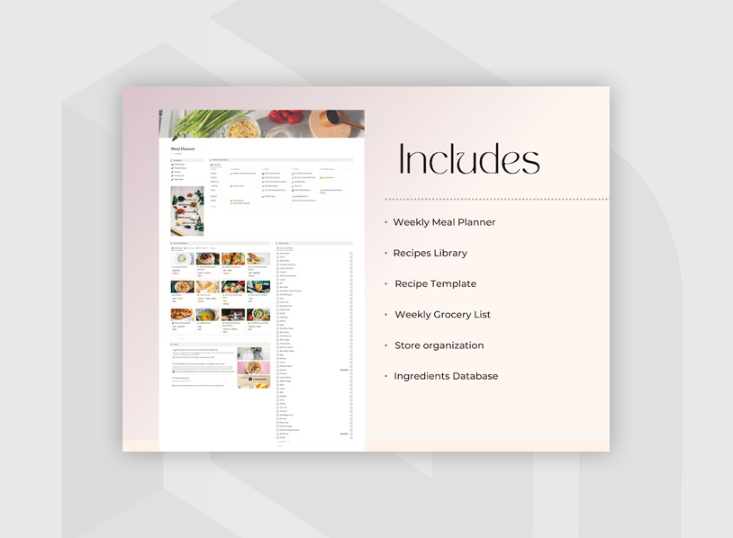 Grocery List Notion Template