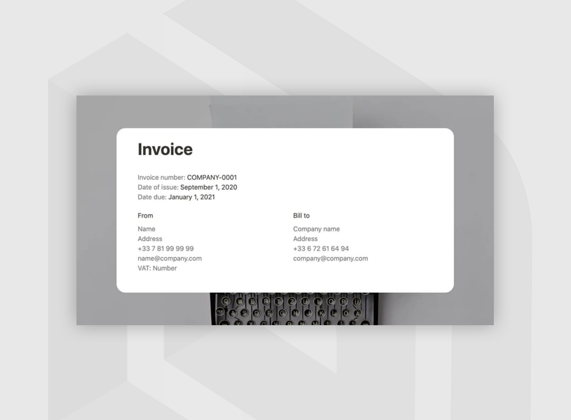 Simple Notion Invoice Template