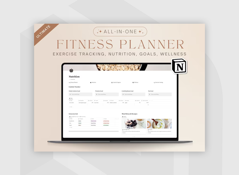 Ultimate Fitness Planner Notion Template 