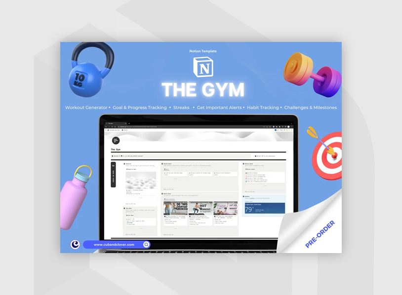 Notion Template The Gym