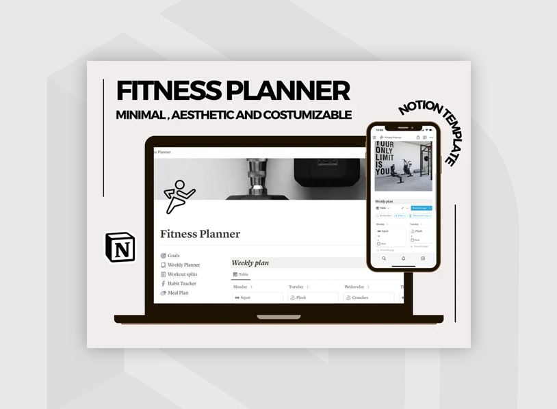 Notion Template Fitness Planner