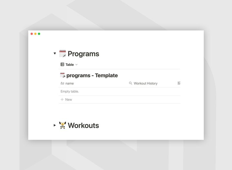 Fitness planner