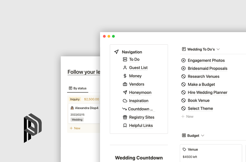 Notion Wedding Planning Templates