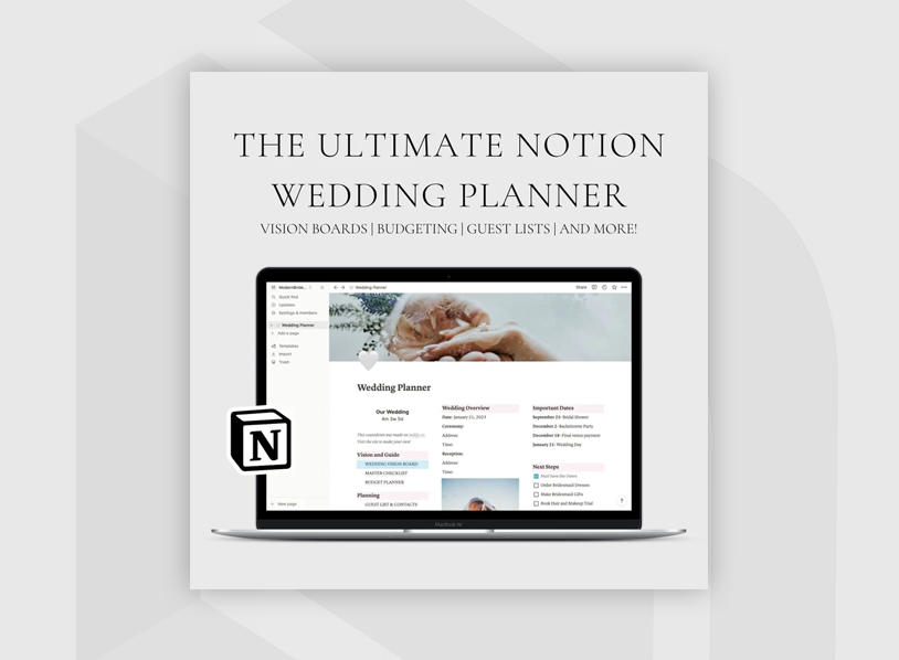 The Ultimate Notion Wedding Planner
