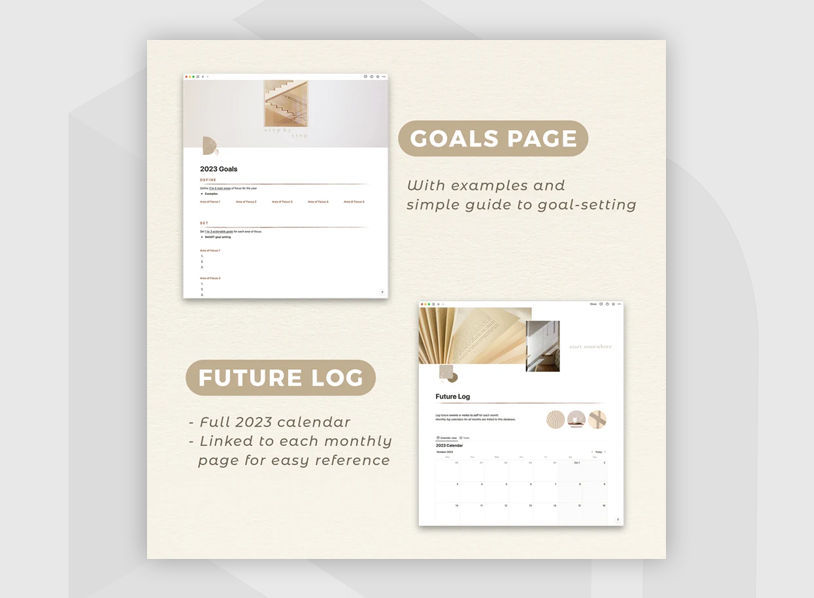 2023 Bullet Journal Notion Template