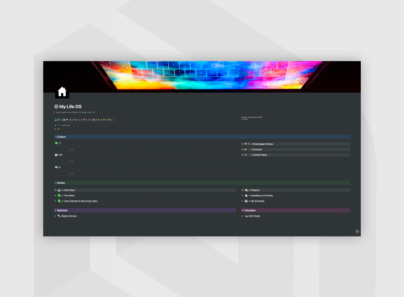 A Complete Notion: Life OS Version 2