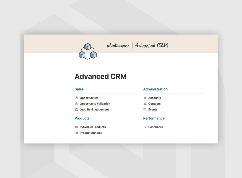 Advanced CRM