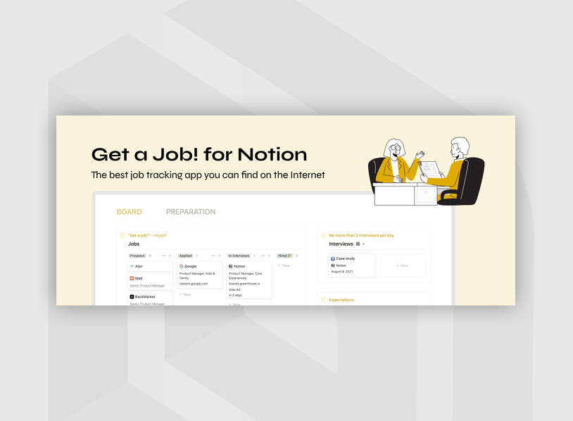 Get a Job! for Notion