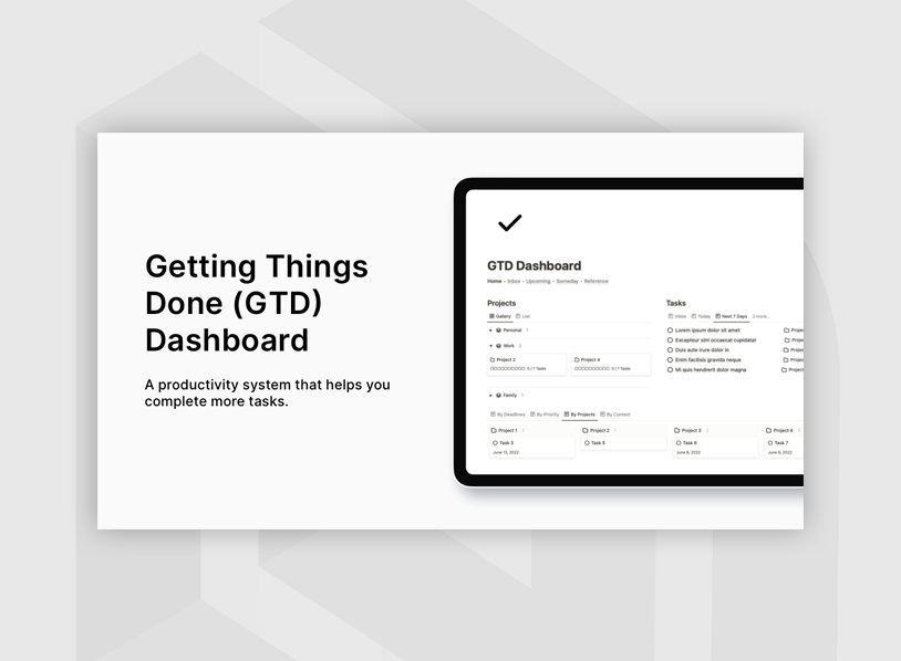 Getting Things Done (GTD) Dashboard