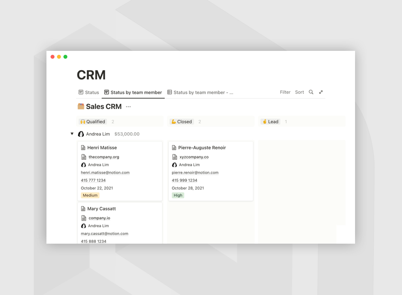 Hotswap's CRM