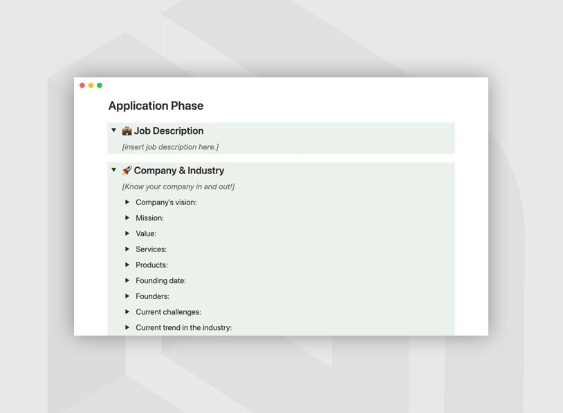 Internship planner