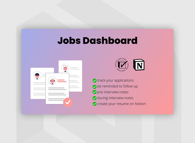 Jobs Dashboard [Notion]