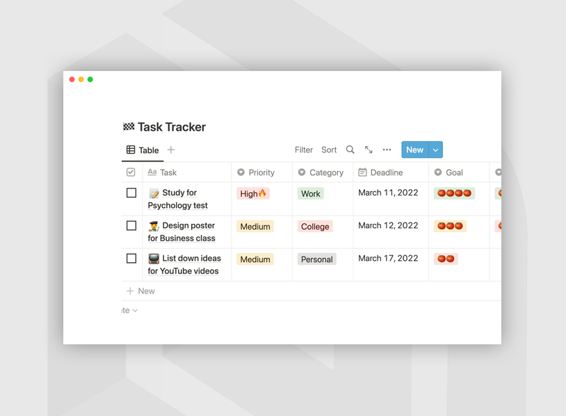 Minimal pomodoro tracker