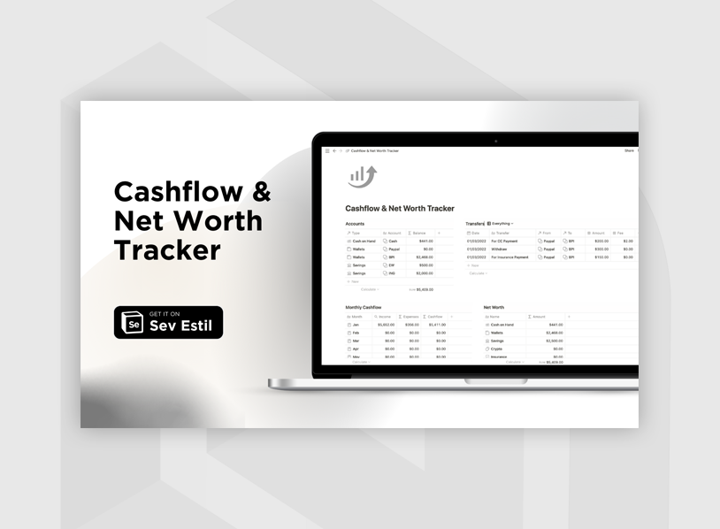 Notion Cashflow & Net Worth Tracker