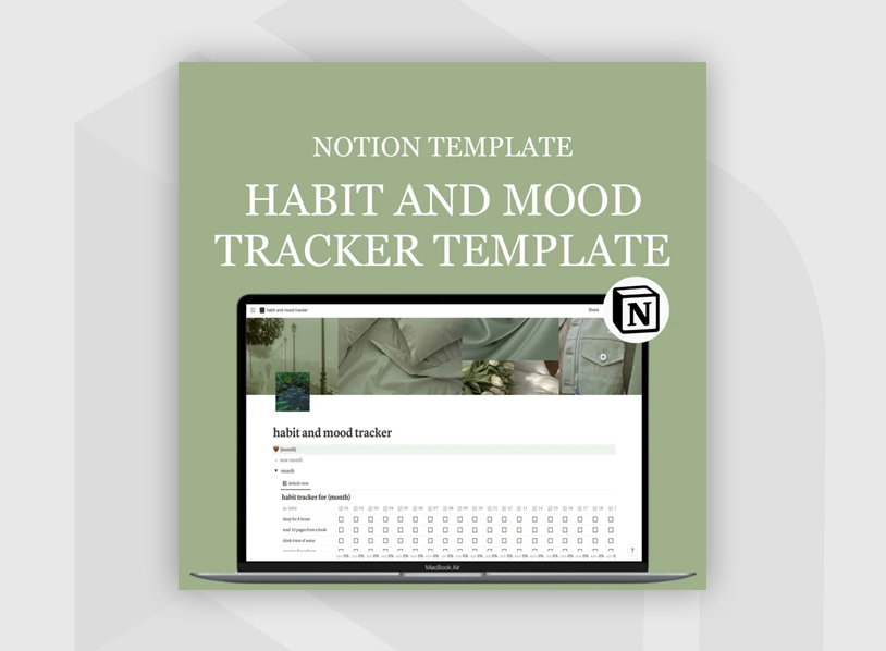 Notion Habit and Mood Tracker Template