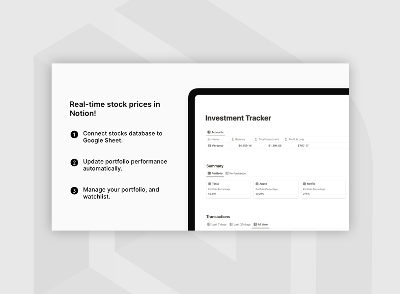 Notion Investment Tracker