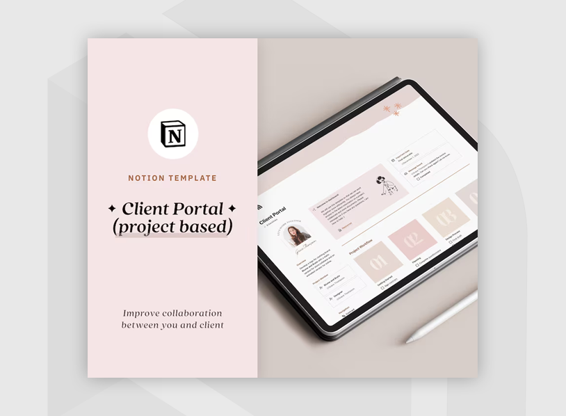 Notion Template Client Portal