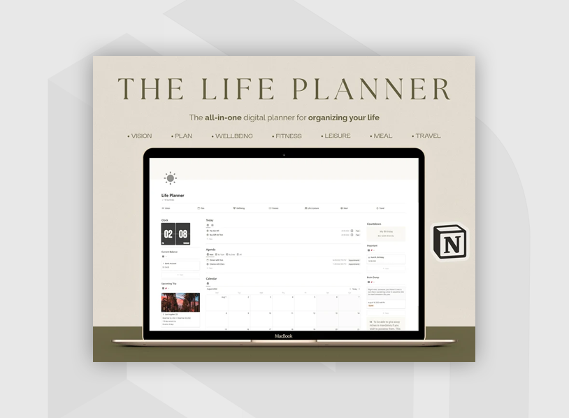 Notion Template Life Planner