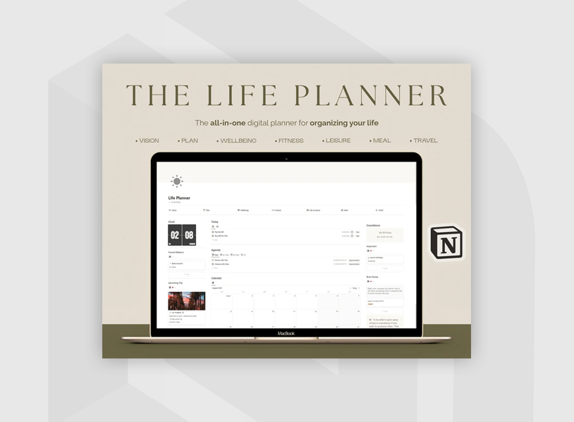Notion Template Life Planner