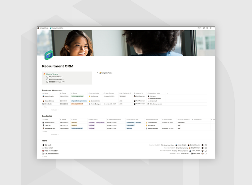 Notion – Recruitment CRM Template