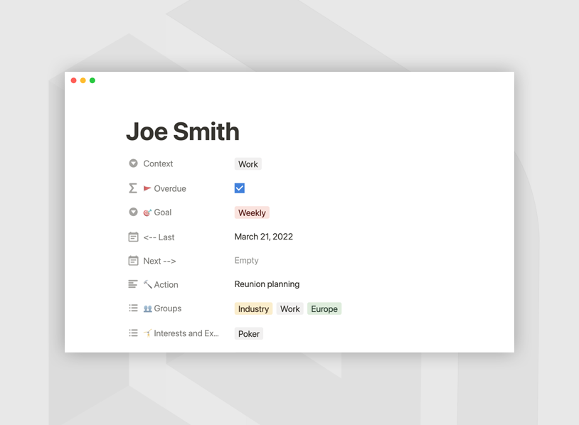 Personal CRM