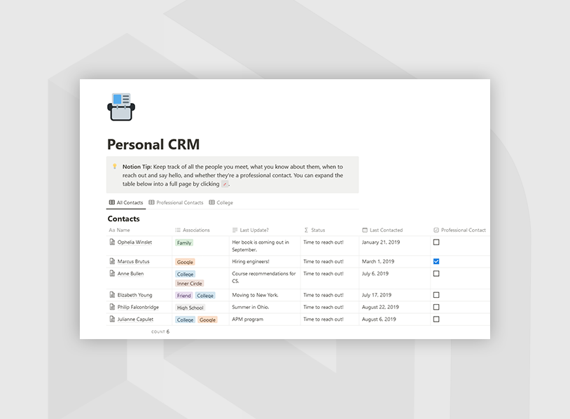 Personal CRM