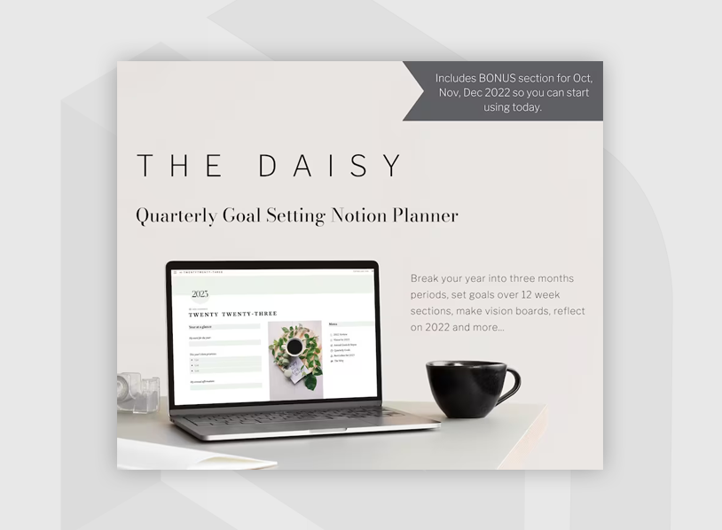 Quarterly Goal Setting Notion Template 