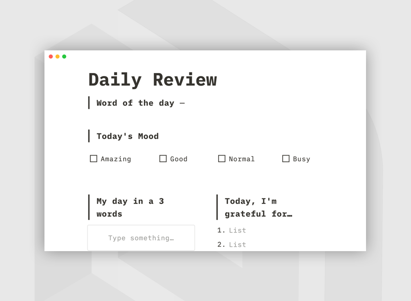 Reflection journals
