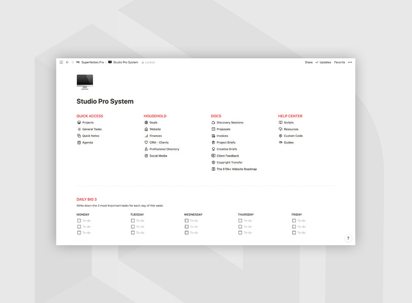 Studio Pro System