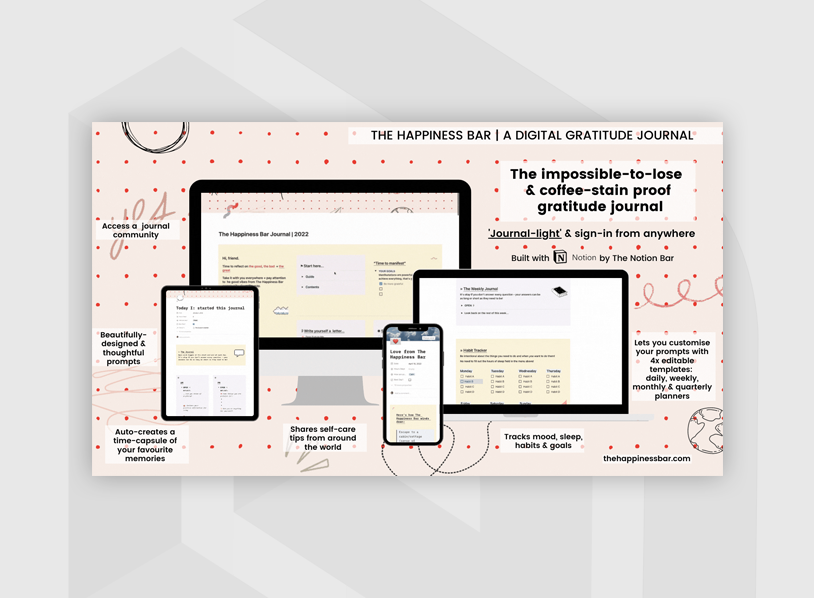 The Happiness Bar | Digital 2022 Gratitude Journal