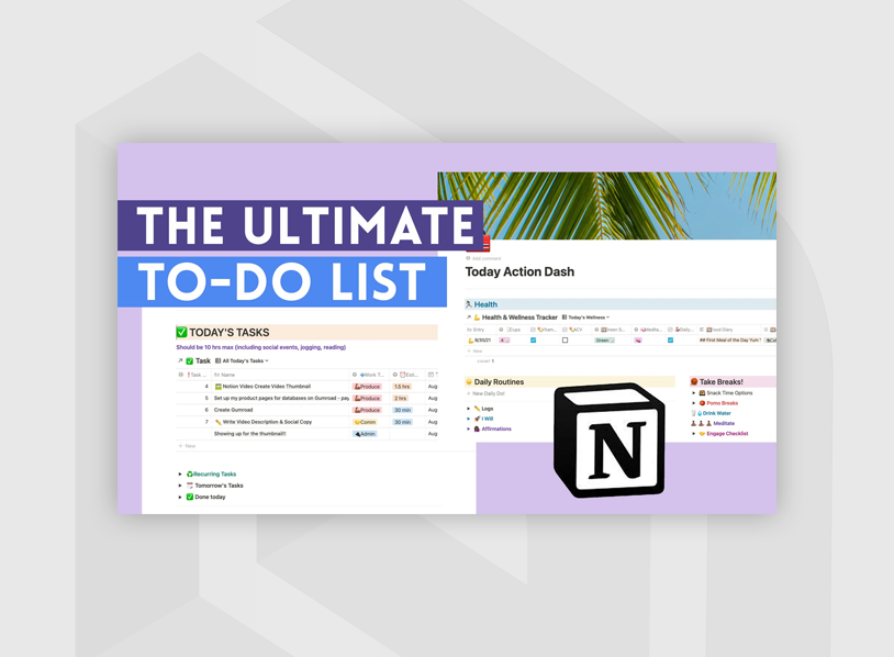 The Ultimate Notion To-Do List Template