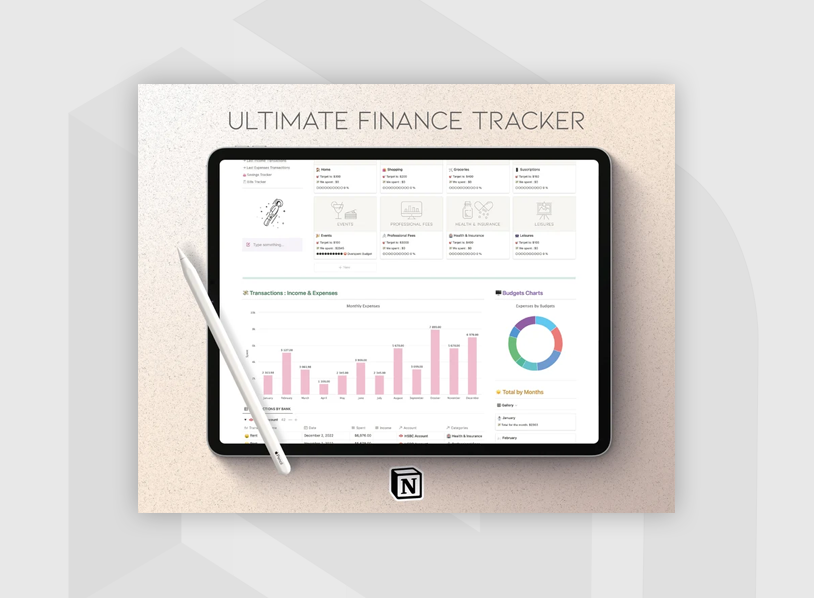 Ultimate Finance Tracker Notion Template