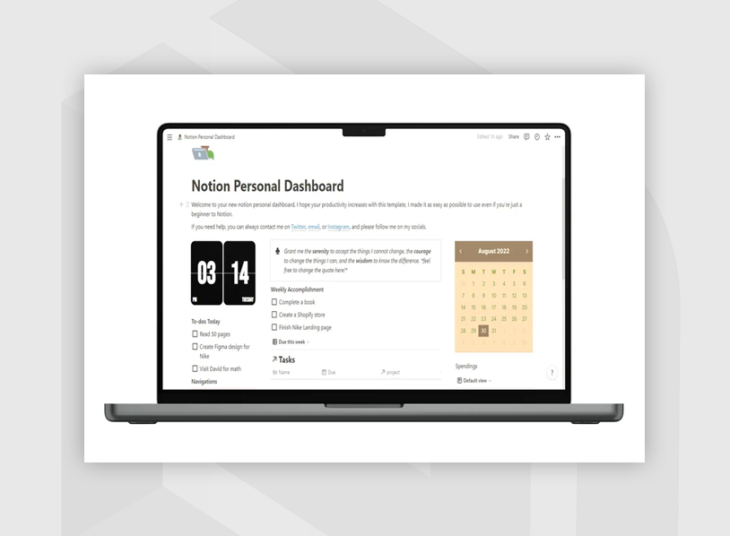 Ultimate Notion Productivity Template