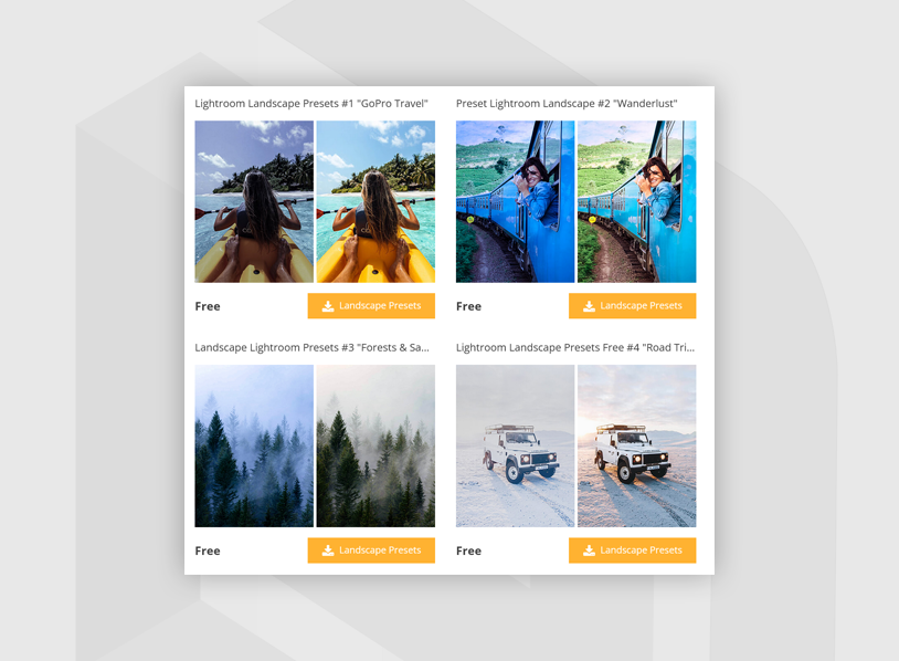330 Lightroom Landscape Presets
