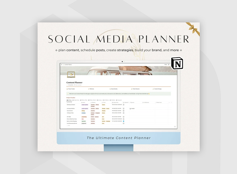 Content Creator Notion Template