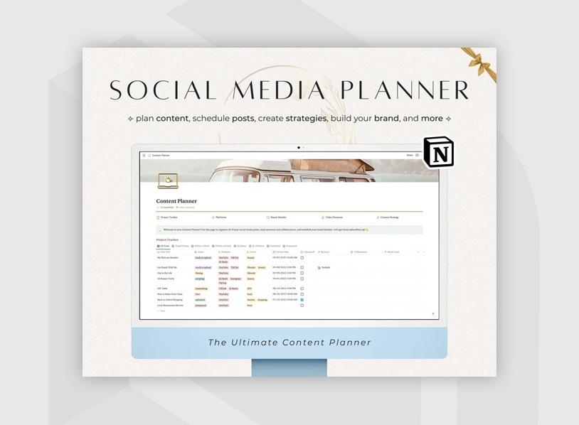 Content Creator Notion Template
