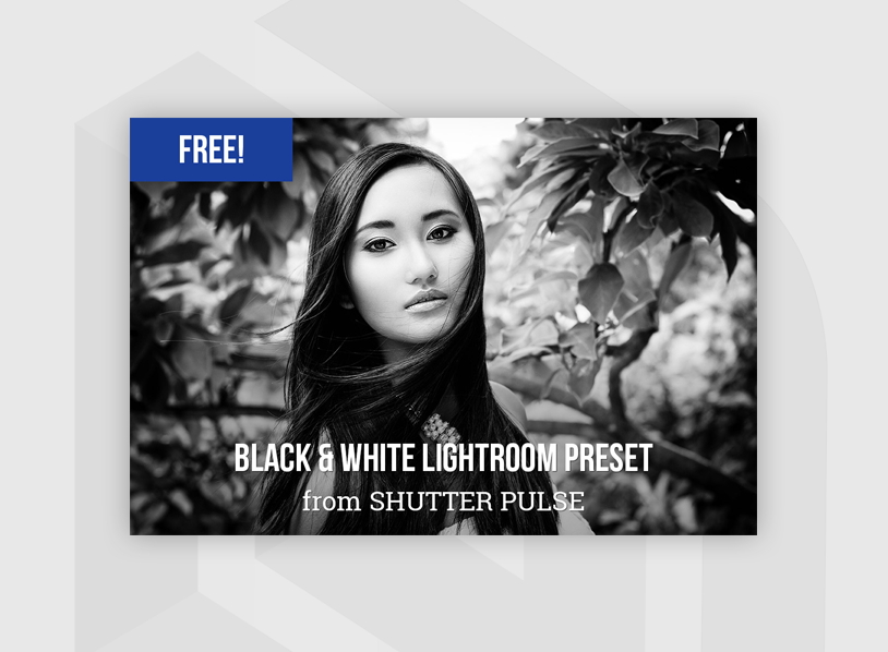 Free Bold Black & White Lightroom Preset for Desktop and Mobile