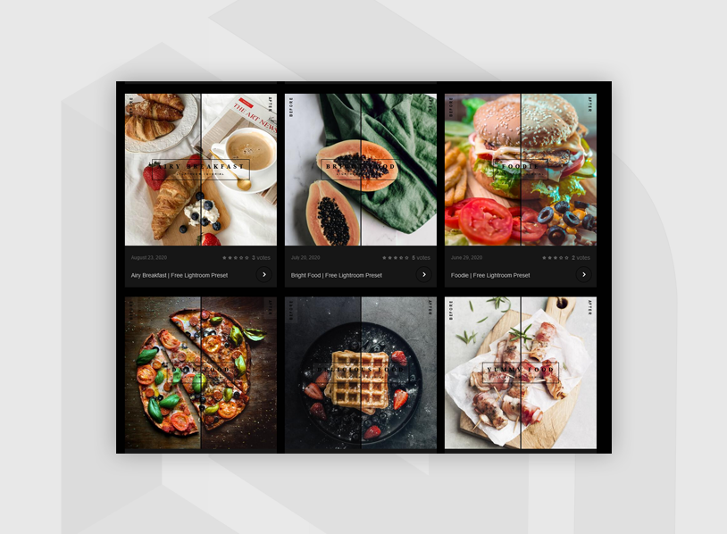 Free Food Lightroom Presets