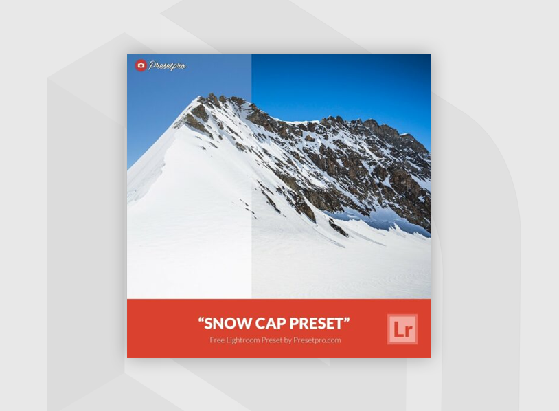 Free Lightroom Preset Snow Cap