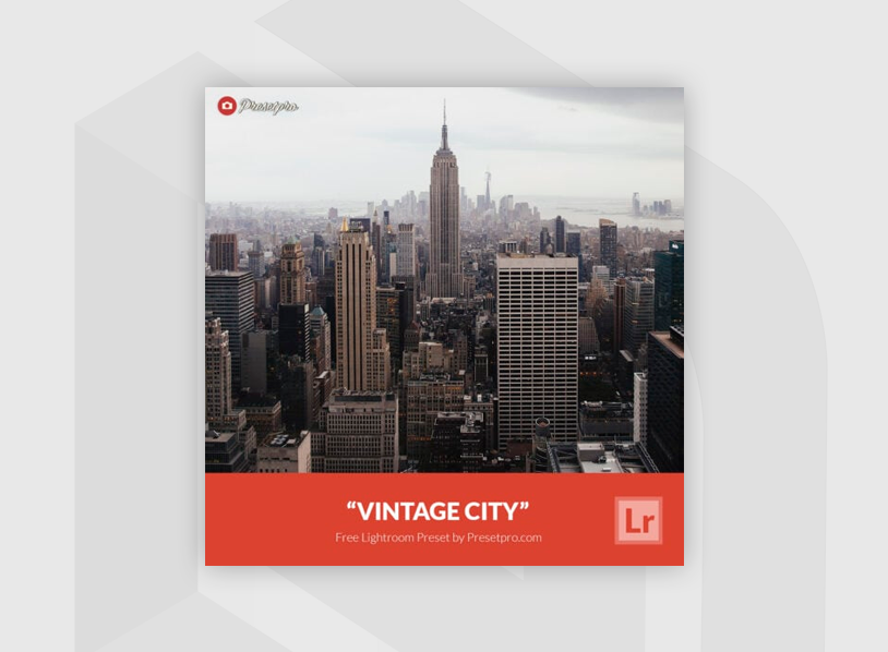 Free Lightroom Preset Vintage City