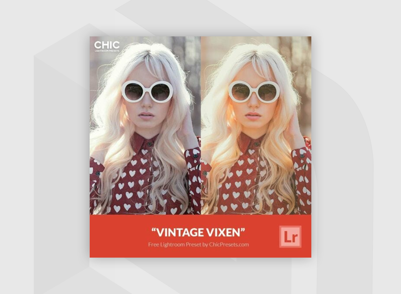 Free Lightroom Preset Vintage Vixen