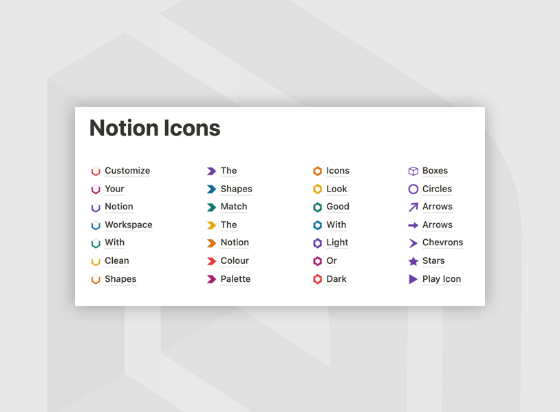 Notion Icon Pack