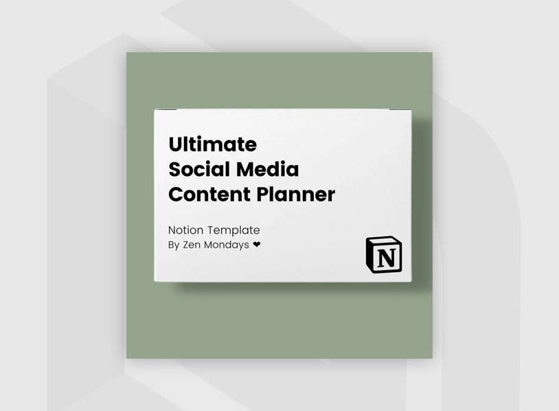 Notion Social Media Content Planner